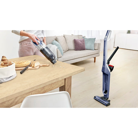Bosch serie 4 draadloze steelstofzuiger flexxo gen2 28vmax (donkerblauw, 2 in 1)