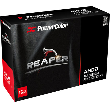 Powercolor radeon rx 9060 xt reaper 16g grafische kaart (2x displayport, 1x hdmi)