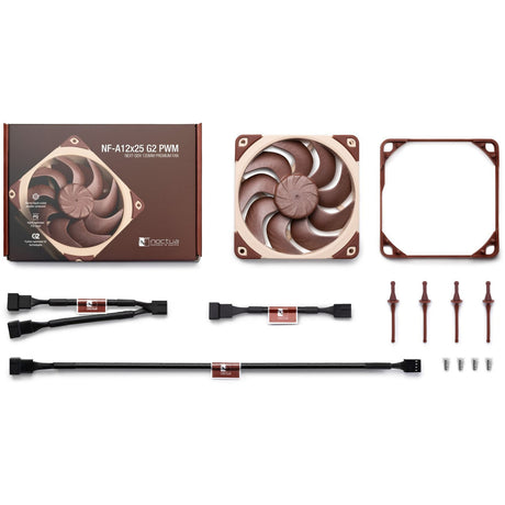 Noctua nf-a12x25 g2 pwm case fan (bruin, 120 x 120 x 25 mm)