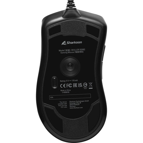 Sharkoon skiller sgm2 optische gaming muis (zwart, 400 - 6400 dpi, rgb leds)