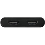 Club 3d usb-c naar 2x hdmi video splitter met displaylink hdmi splitter (zwart, met usb-a adapter)