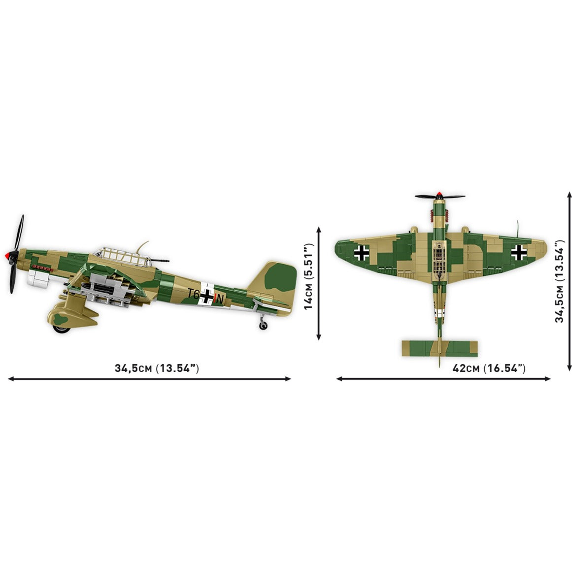 Cobi historical collection - junkers ju 87 b-2 constructiespeelgoed (schaal 1:32)