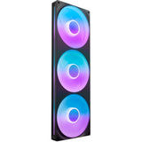 Nzxt f420 rgb core case fans (zwart, 3 stuks, 420 x 140 x 26 mm)