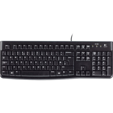 Logitech keyboard k120 for business (us-international lay-out (qwerty), rubberdome)