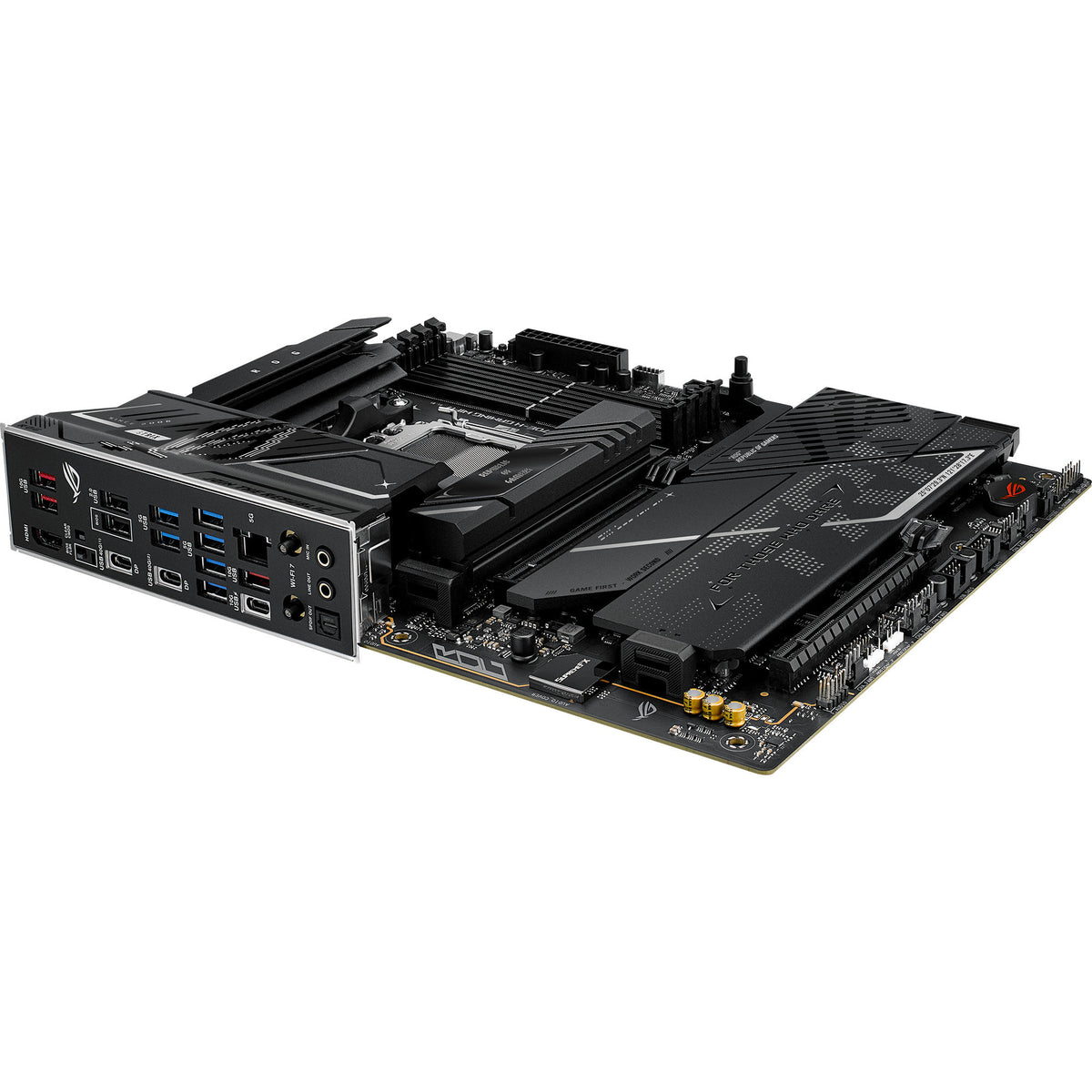 Asus rog strix x870e-h gaming wifi7 socket am5 moederbord (zwart, raid, 5gb-lan, wi-fi 7, bt, sound, atx)