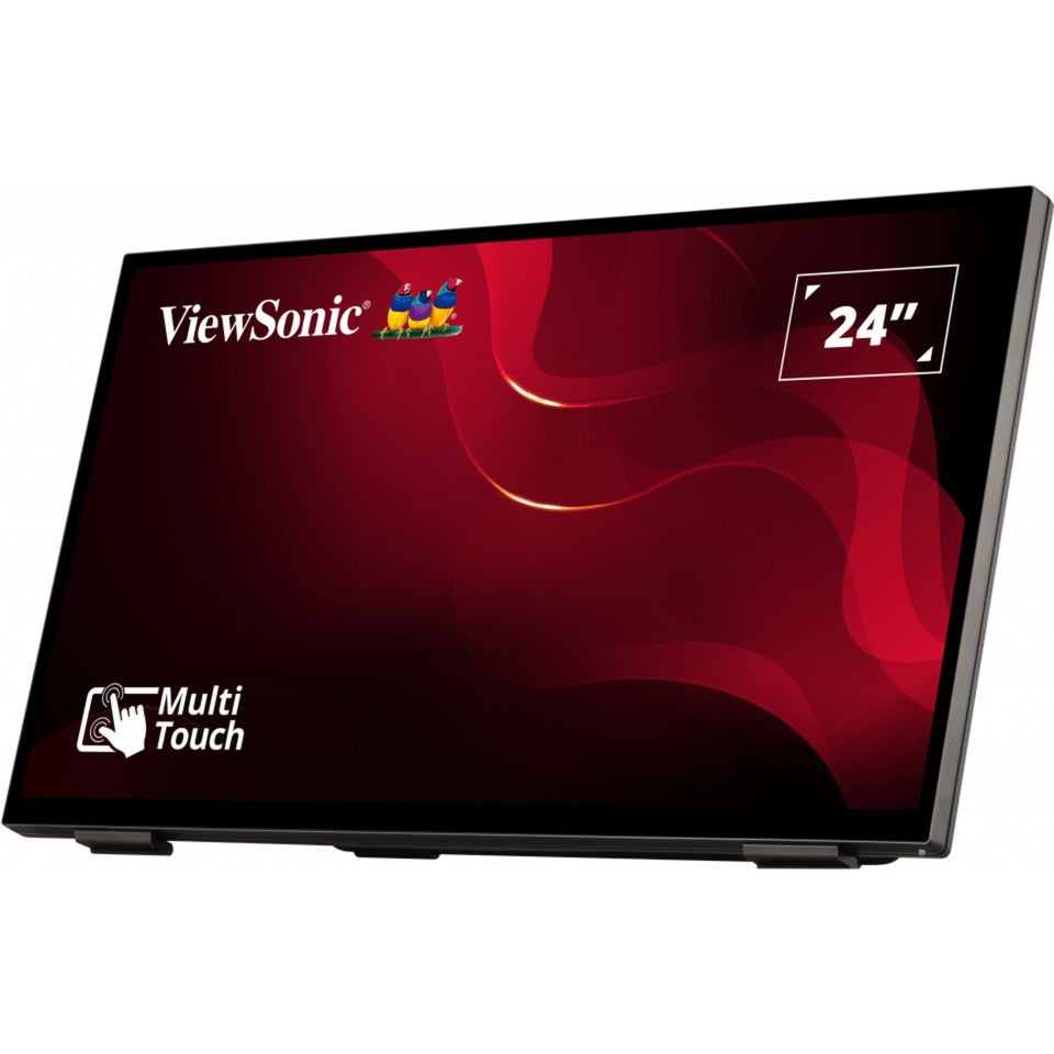 Viewsonic frameless touch monitor met 10-punts pcap 24 (zwart, hdmi, displayport, vga)