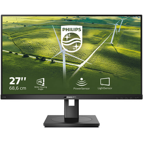 Philips 272b1g 27 monitor (zwart, 1x displayport, 1x hdmi, 1x dvi, 1x vga, 4x usb-a)