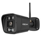 Foscam v8p, 4k 8mp dual-band wifi beveiligingscamera (zwart, met geluid- en lichtalarm)