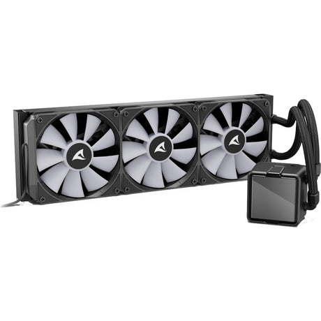 Sharkoon s100 argb waterkoeling (zwart, 4-pins pwm fan-connector)