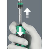 Wera kraftform kompakt 20 ra-r, 6‑delig bitset (zwart groen)