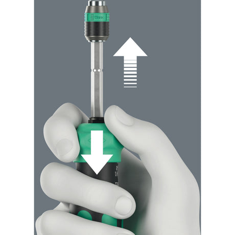 Wera kraftform kompakt 20 ra-r, 6‑delig bitset (zwart groen)