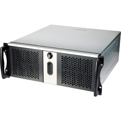 Chenbro rm42300 rack behuizing (zwart zilver | 2x usb-a 3.2 (5 gbit s))