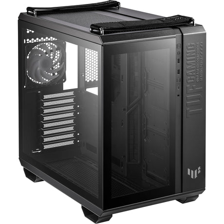 Asus tuf gaming gt502 plus midi tower behuizing (zwart | 2x usb-a | 1x usb-c | tempered glass)