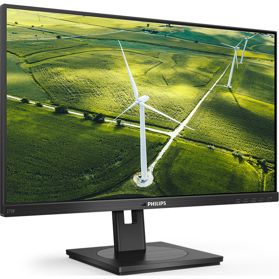 Philips 272b1g 27 monitor (zwart, 1x displayport, 1x hdmi, 1x dvi, 1x vga, 4x usb-a)