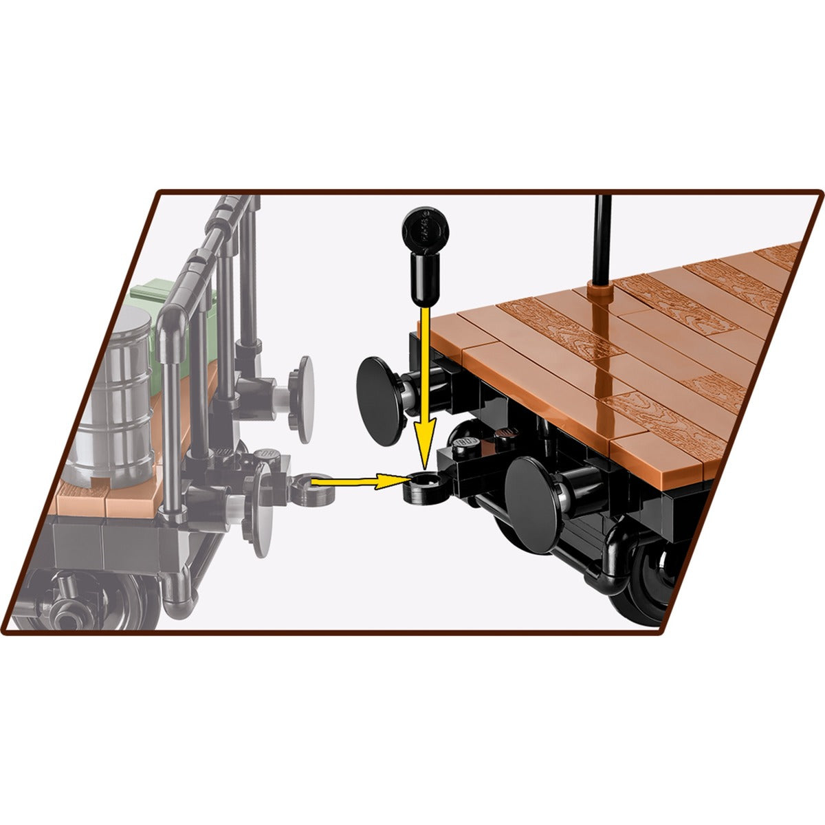 Cobi schwerer plattformwagen type ssys constructiespeelgoed (schaal 1:35)