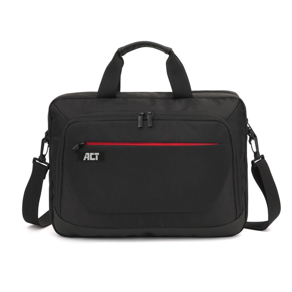 Act connectivity suburb schoudertas voor laptops tot 15,6 laptoptas (zwart)