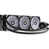 Sharkoon s90 rgb waterkoeling (zwart, 4-pins pwm fan-connector)