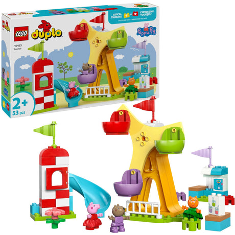 Lego duplo peppa big kermis montessori speelgoed voor peuters van 2 jaar en ouder 10453