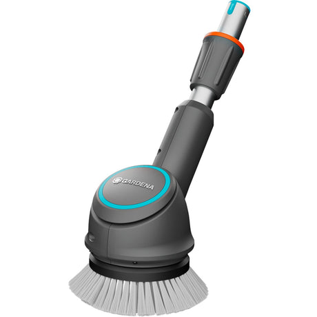 Gardena aquabrush opzetstuk met schijfborstel, voor de aquabrush accu- multireiniger wasborstel (grijs turquoise, 14846-20)