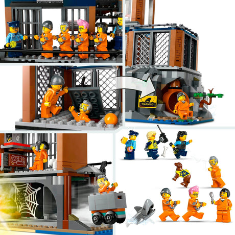 Lego city politiegevangeniseiland politie speelgoed met voertuigen en dieren figuren 60419