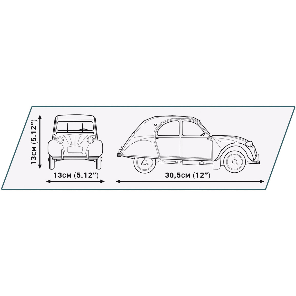 Cobi citroen 2cv charleston constructiespeelgoed (schaal 1:12)