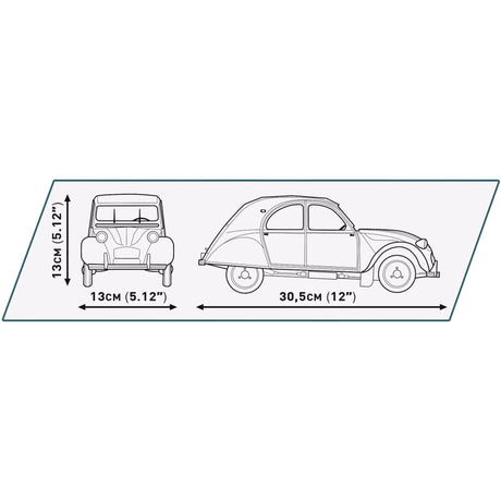 Cobi citroen 2cv charleston constructiespeelgoed (schaal 1:12)