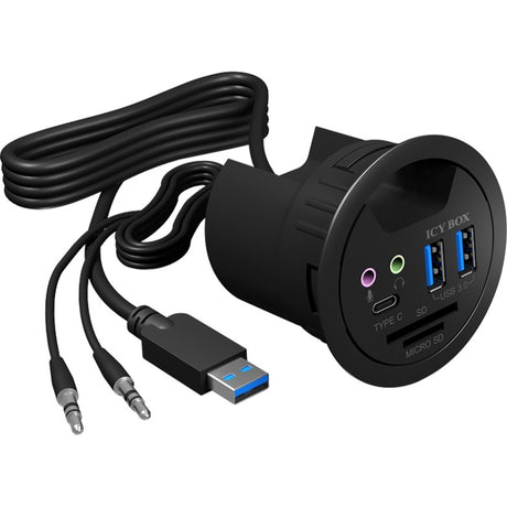 Icy box ib-hub1404a usb-hub (zwart)