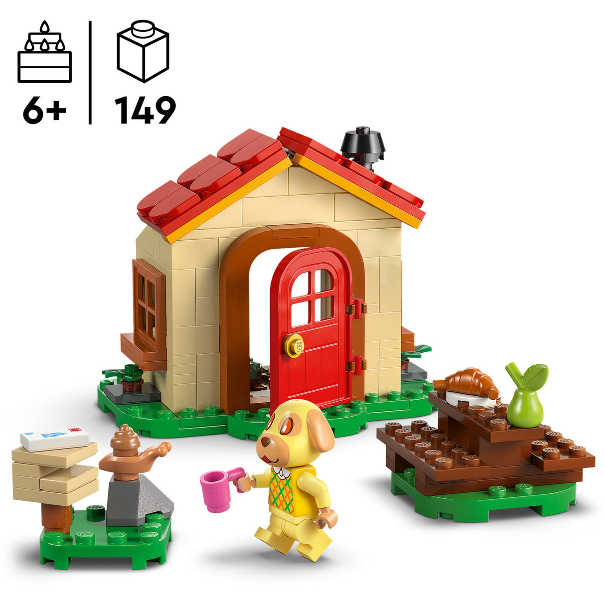 Lego ® animal crossing™ goldies knusse huisje bouwset - 77058