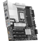 Msi pro b860m-a wifi socket 1851 moederbord (zilver, raid, 5gb-lan, wi-fi 7, bt, sound, µatx)
