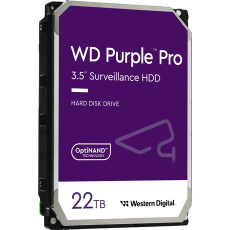 Wd purple pro 22 tb harde schijf (221purp, sata 600, af, 24 7)