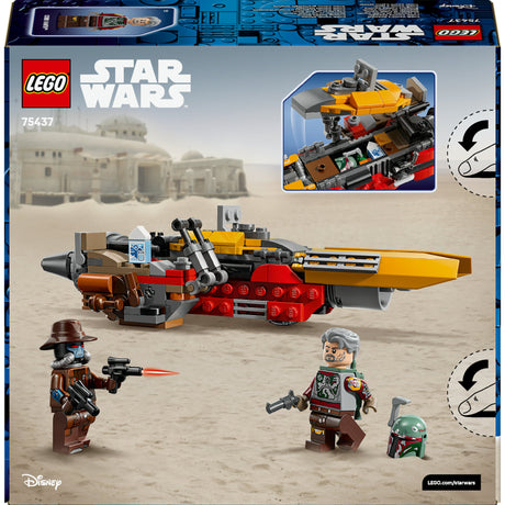 Lego star wars cobb vanths speeder voertuig - decoratie en bouwpakket voor kinderen - 75437