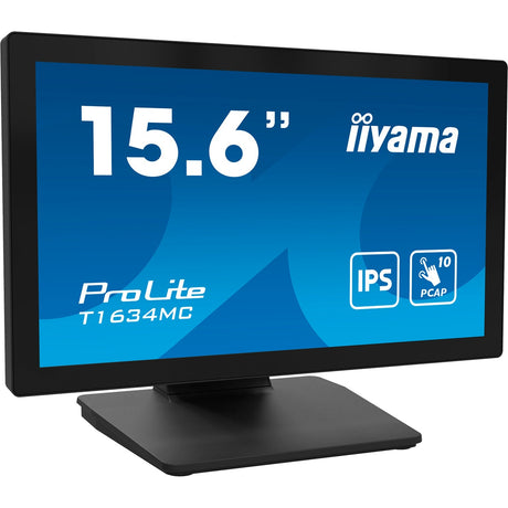 Iiyama prolite t1634mc-b1s 16 touchscreen monitor (zwart (mat), 1x displayport, 1x hdmi, 1x vga)