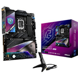 Asrock z890 nova wifi socket 1851 moederbord (zwart, raid, 5gb-lan, 2.5gb-lan, wi-fi 7, bt, sound, atx)
