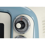 Ariete vintage oven 0979 05 mini bakoven (wit lichtblauw, 18 liter)