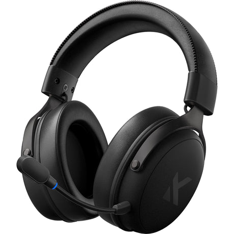 Mchose v9 wireless over-ear gaming headset (zwart, pc laptop playstation switch smartphone, 2.4g bluetooth wired type-c)