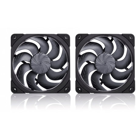 Noctua nf-a12x25 g2 pwm sx2-pp chromax.black case fans (zwart, 2 stuks, 120 x 120 x 25 mm)