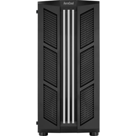 Aerocool prime v2 midi tower behuizing (zwart | 2x usb-a | rgb | window)