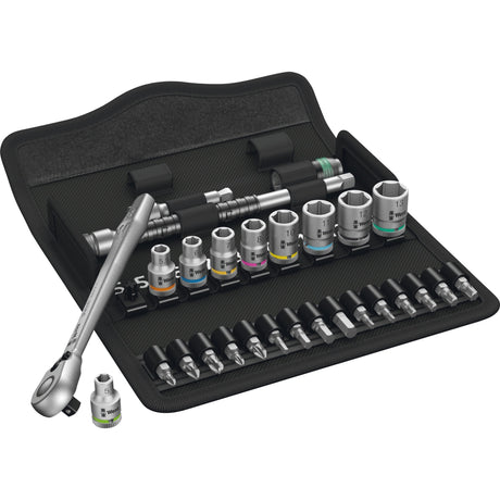 Wera 8100 sa 8 zyklop metal-ratelset, omschakelpal 1 4 gereedschapsset (28-delig)