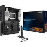 Asus pro ws trx50-sage wifi socket str5 moederbord (zwart grijs, raid, 10gb-lan, 2.5gb-lan, wi-fi 7, bt, sound, ceb)