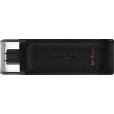 Kingston datatraveler 70 64 gb usb-stick (zwart, dt70 64gb, usb-c 3.2 gen 1)