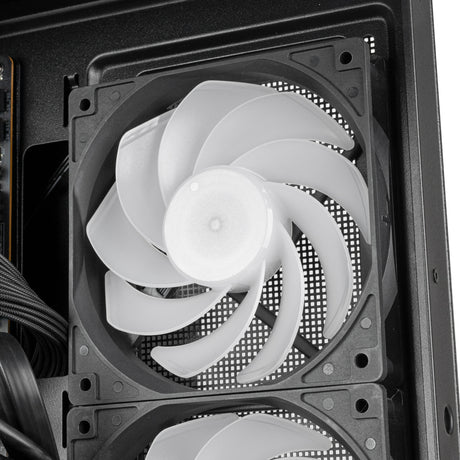 Silverstone lucid 05 mini tower behuizing (zwart | 2x usb-a | 1x usb-c | rgb | tempered glass)