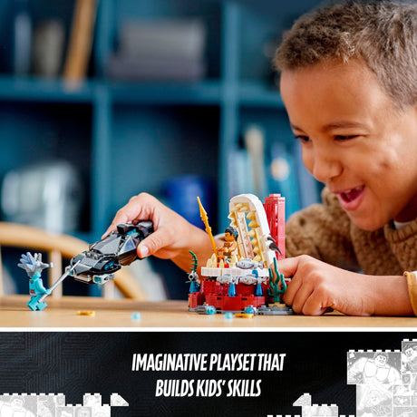 Lego marvel - koning namor’s troonzaal constructiespeelgoed (76213)