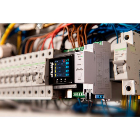 Shelly pro em - 2x 50a relais (wit)