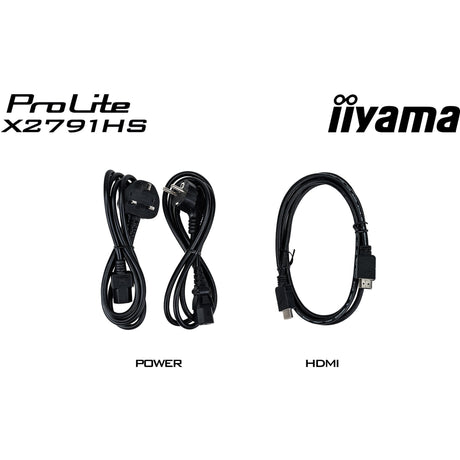 Iiyama prolite x2791hs-b1 27 monitor (zwart (mat), 1x displayport, 1x hdmi, 120 hz)