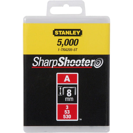 Stanley nietjes type a, 8mm, 5000 stuks nieten (1-tra205-5t)