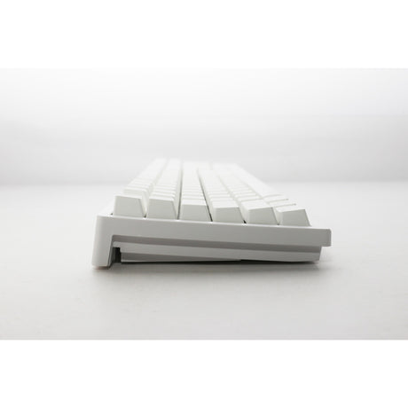 Ducky zero 6108 pure white rgb mechanisch gaming toetsenbord (wit, us lay-out (qwerty), cherry mx2a speed silver, 100%, rgb leds, double-shot pbt, hot swap, 2.4ghz | bluetooth | usb-c)