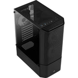 Aerocool quantum mesh v3 midi tower behuizing (zwart grijs | 3x usb-a | rgb | window)