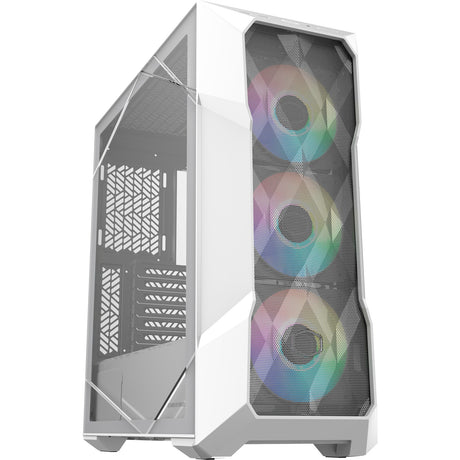 Cooler master masterbox td500 mesh v2 midi tower behuizing (wit | 2x usb-a | 1x usb-c | rgb | tempered glass)