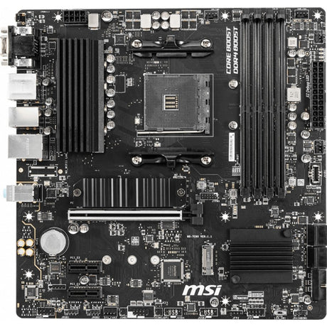 Msi b550m pro-vdh socket am4 moederbord (zwart, raid, gb-lan, sound, µatx)