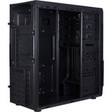 Inter-tech b-42 rgb midi tower behuizing (zwart | 3x usb-a | rgb | window)